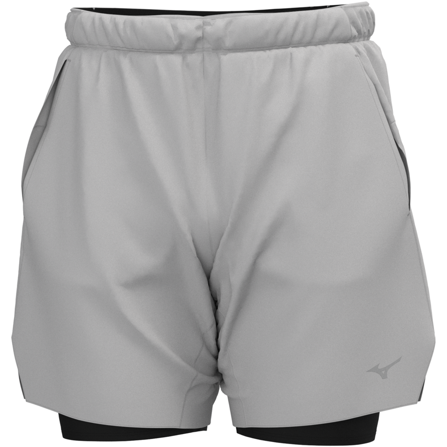 Mizuno Core 7.5 Inches 2in1 Short Vapor Silver